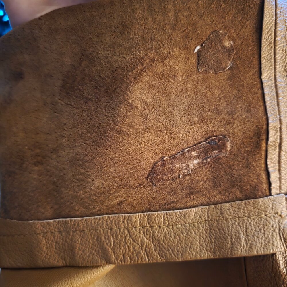 Vintage Forenza 100% brown leather mom style high waisted women's pants - Picture 14 of 15